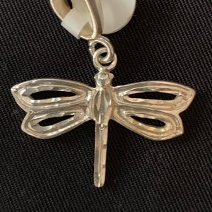 Dragonfly pendant necklace 925 silver